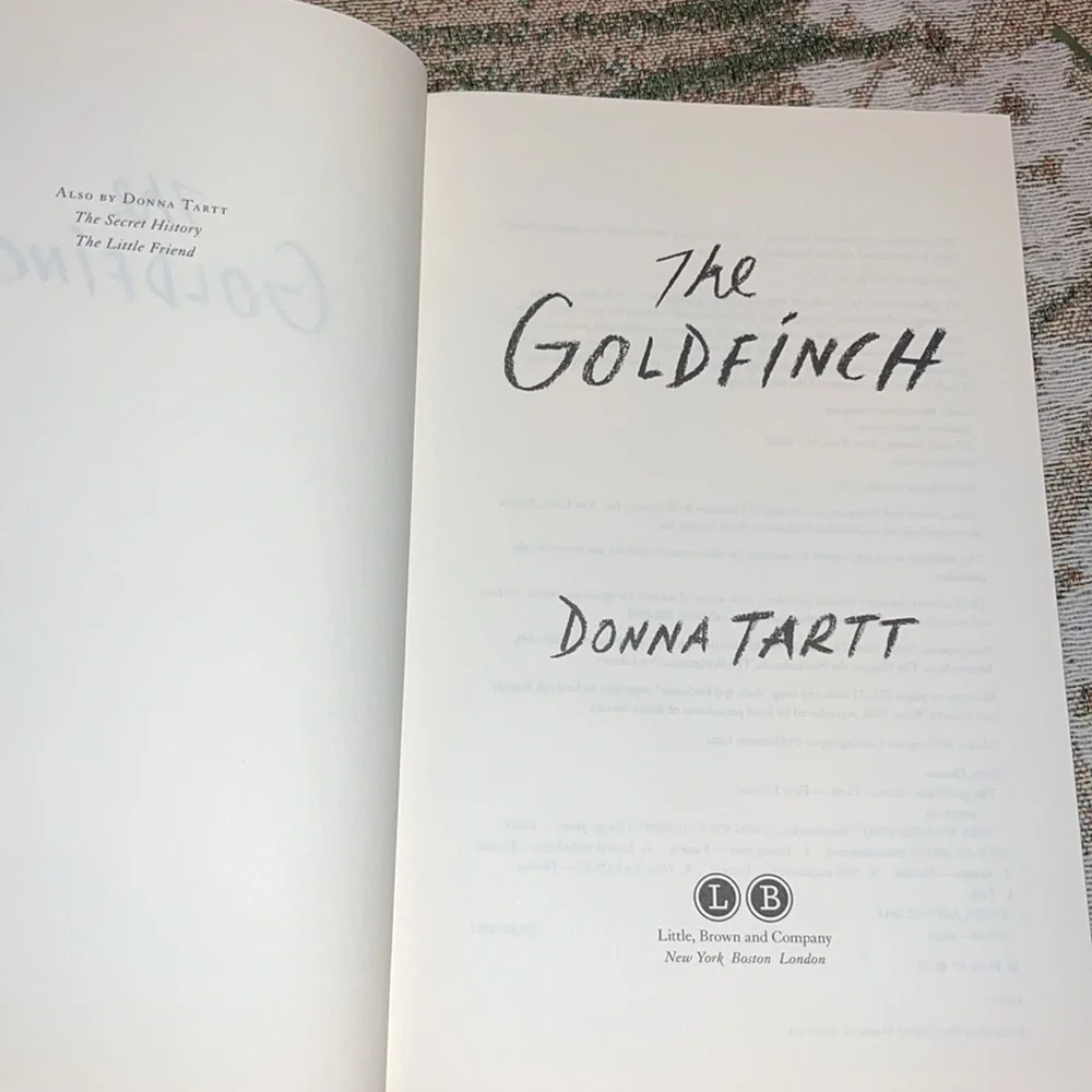 The Goldfinch Tartt, Donna Publisher London Little Brown 2013 First Ediiton EUC